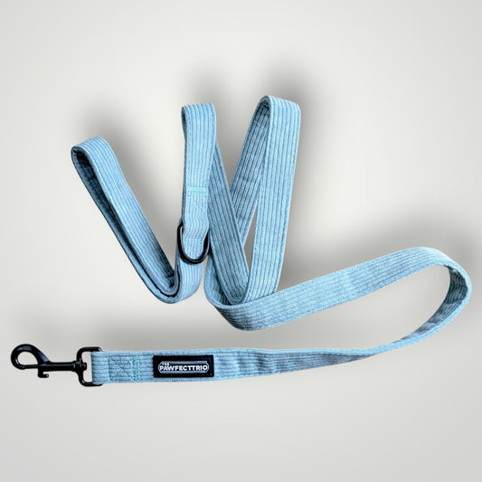 Corduroy dog leash from The Pawfect Trio, durable pet accessory with a stylish corduroy fabric for walking dogs.
