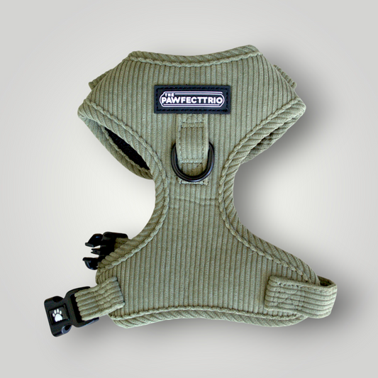 Corduroy Dog Harness - The Pawfect Trio