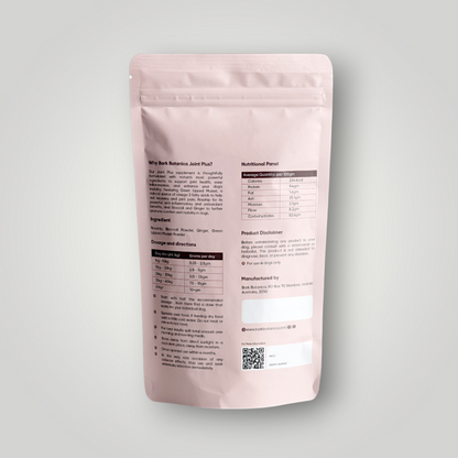 Bark Botanica Joint Plus pet wellness supplement with soft chews for joint support in dogs and cats.