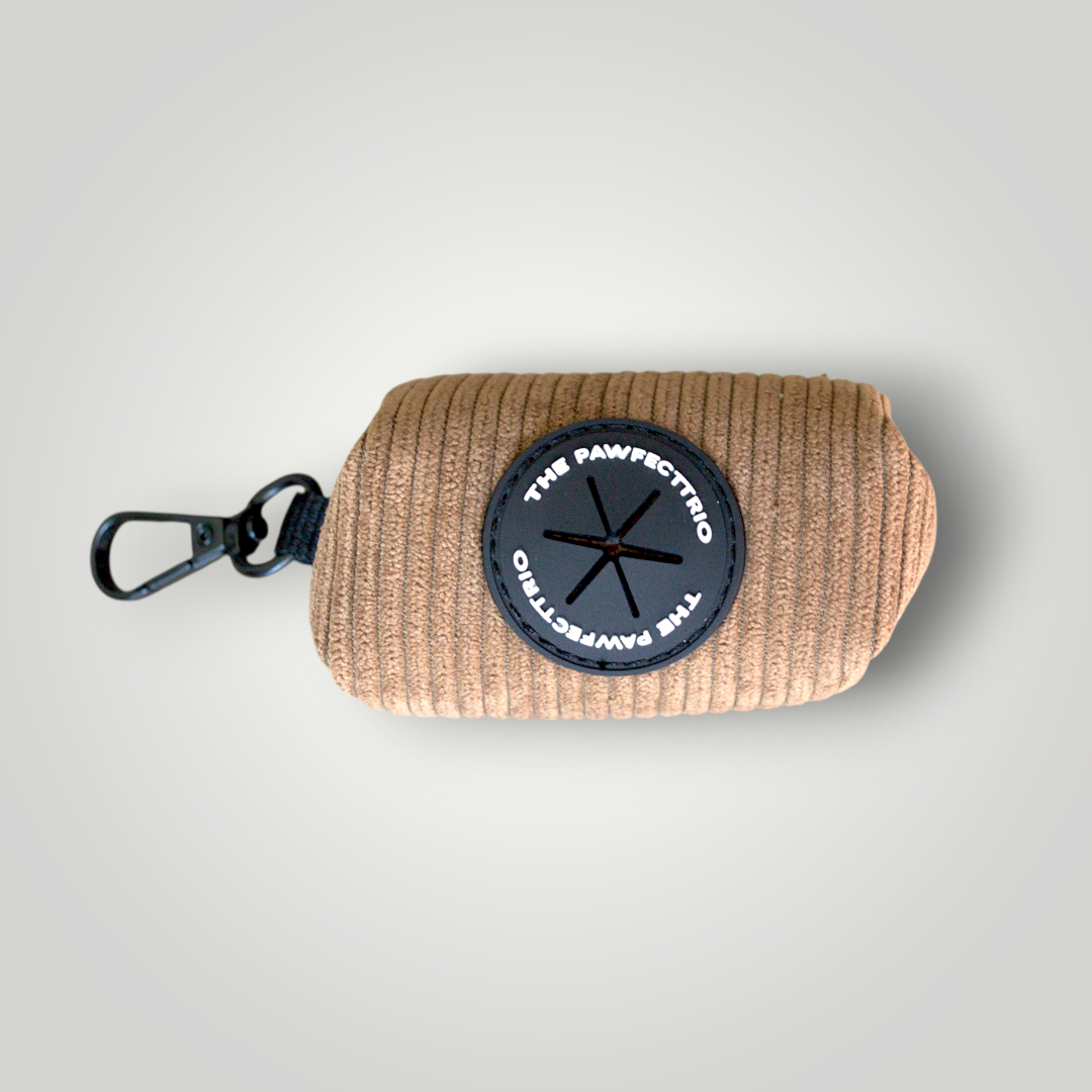 Corduroy Dog Poop Pouch -The Pawfect trio