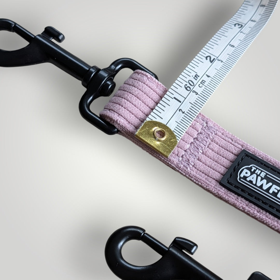 Corduroy dog leash by The Pawfect Trio, pet accessory with a soft, textured corduroy fabric and sturdy clip for walking dogs.
