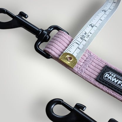 Corduroy dog leash by The Pawfect Trio, pet accessory with a soft, textured corduroy fabric and sturdy clip for walking dogs.