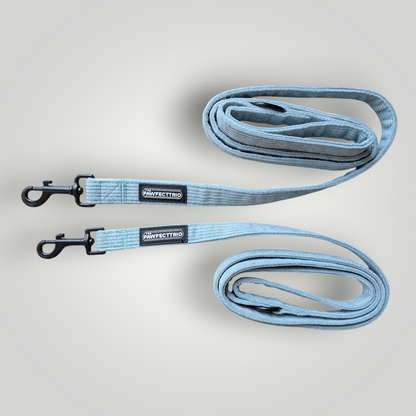 Candy Corduroy Dog Leash from The Pawfect Trio, featuring colorful corduroy fabric and durable hardware for pet walks.