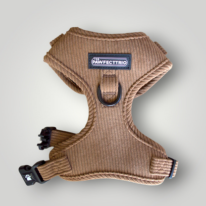 Corduroy Dog Harness - The Pawfect Trio